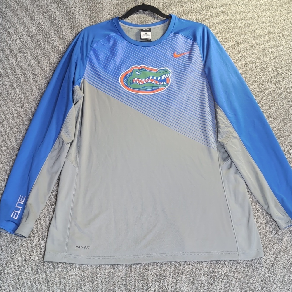 Nike Elite Dri-Fit Florida Gators Long-Sleeve Performance Training Shirt Size L